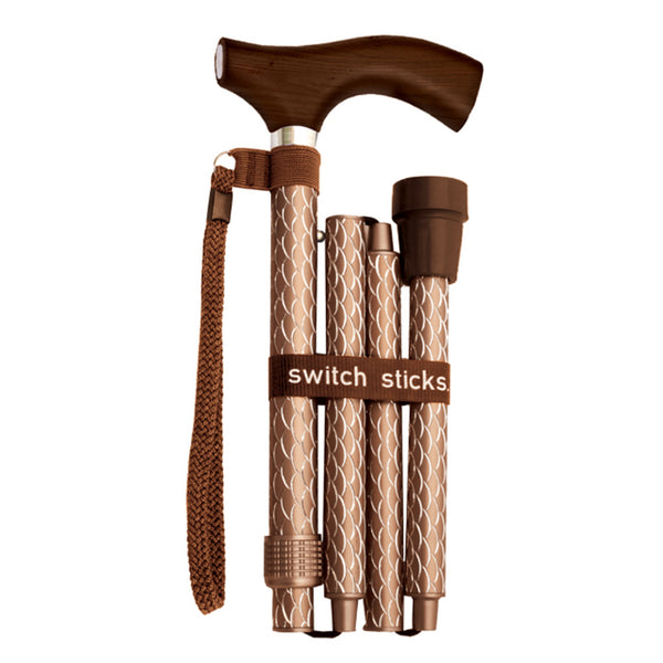 Switch Sticks Designer Walking Stick Cane, Folding, Adjustable