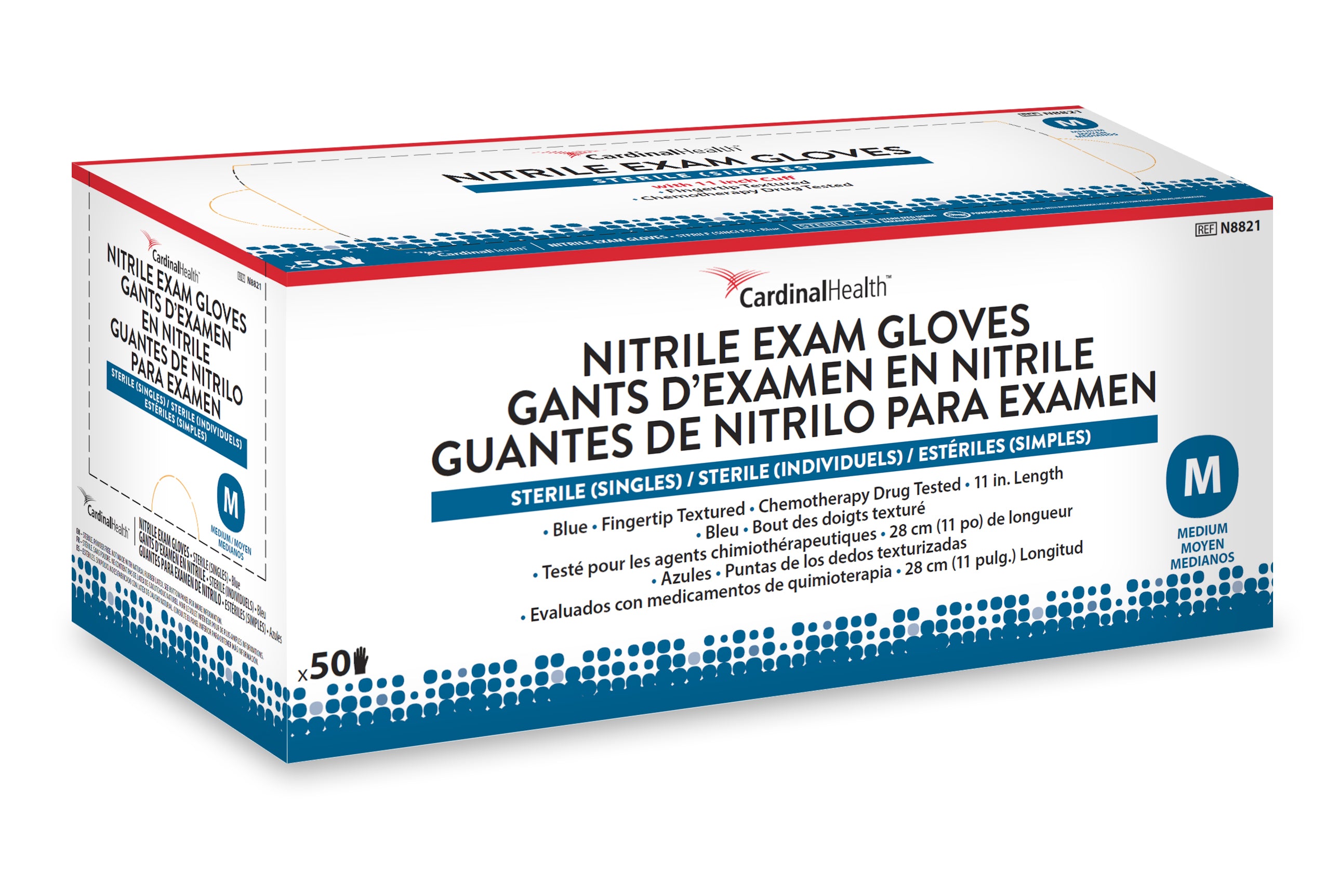 Cardinal Health Sterile (Singles), Nitrile Exam Glove