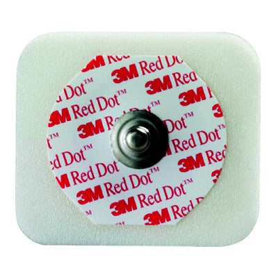 Red Dot ECG Monitoring Electrodes, Radiolucent, Foam, Diaphoretic, with ...