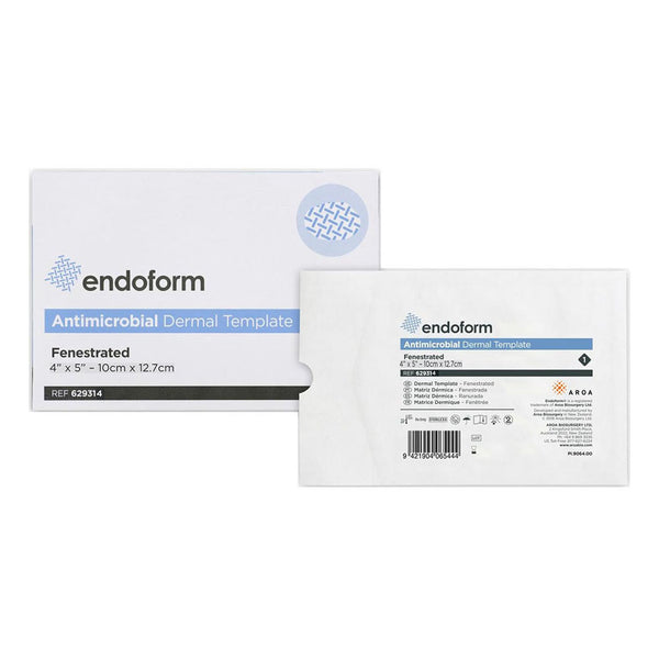 Endoform Antimicrobial Dermal Template, Fenestrated, 4