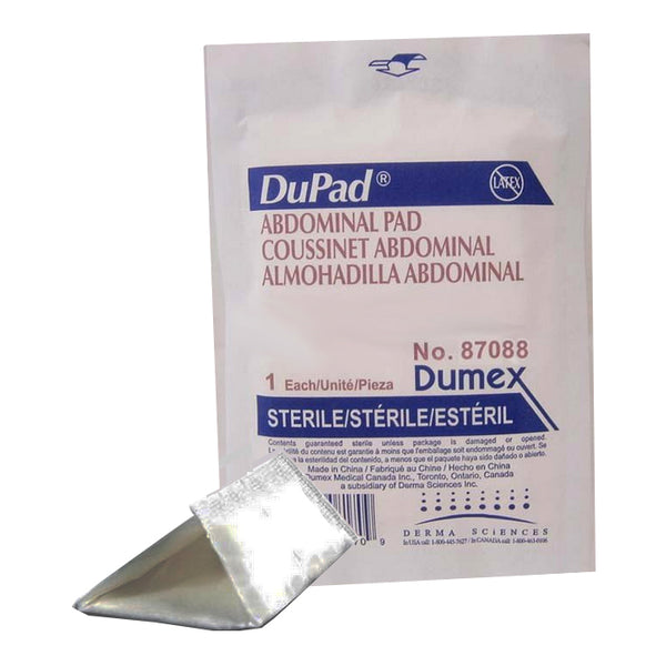 Dupad Sterile Abdominal Pads, Sealed End, 8