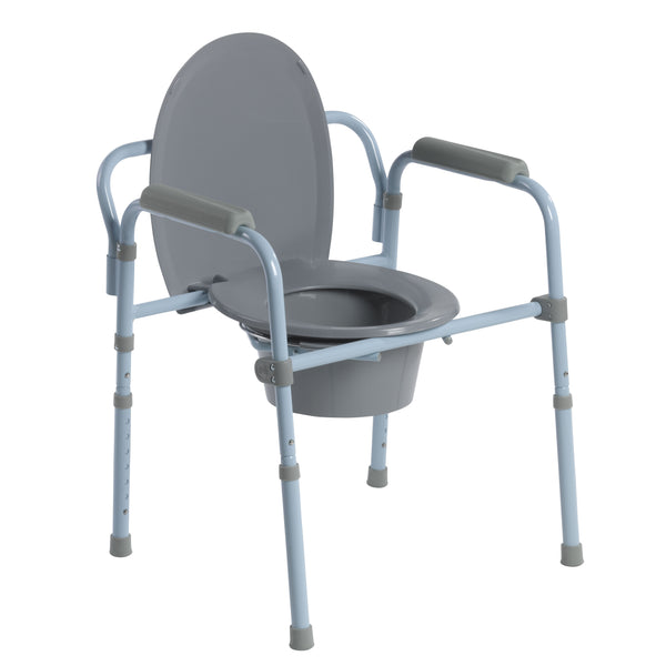Steel Folding Frame Commode | The Breathing Shop