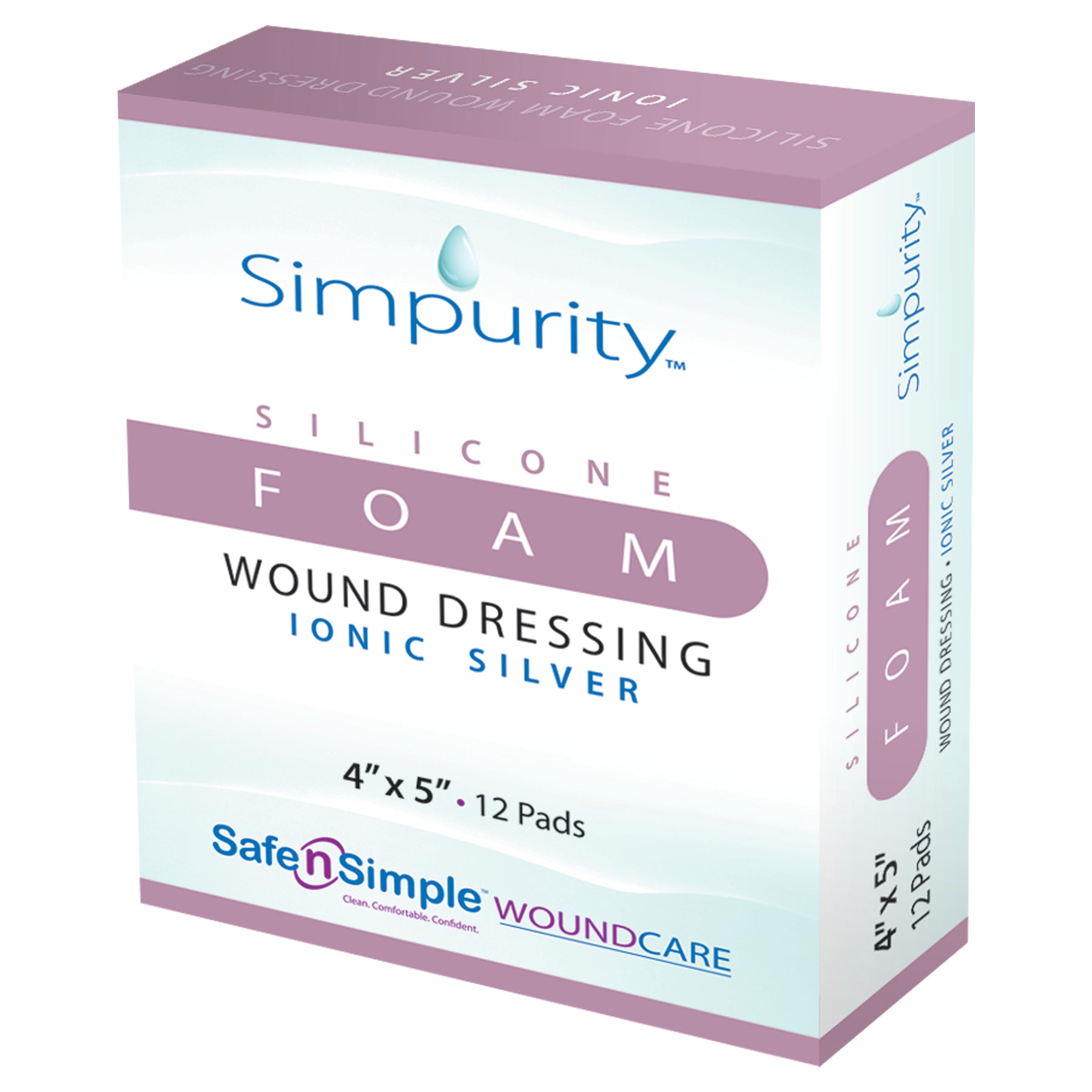 wound dressing with silver Simpurity Foam Wound Dressing Silver Silicone, 4